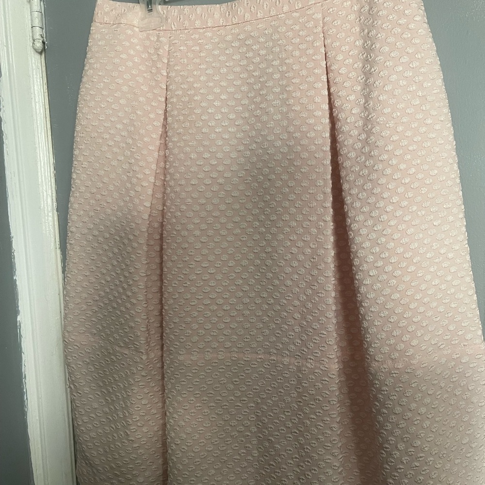Chelsea28 Pink Textured Midi Skirt